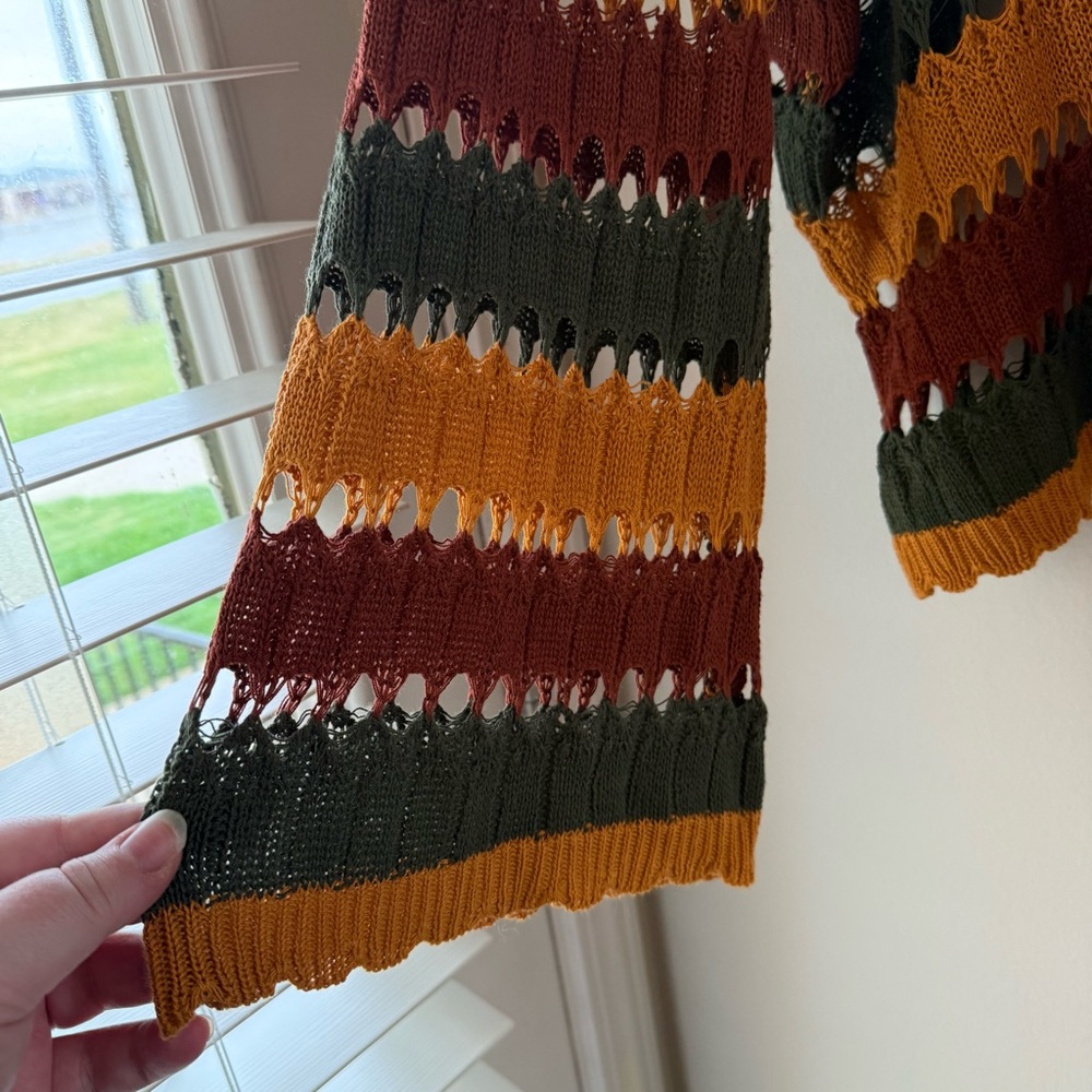 Striped Multicolor Knit Sweater - Picture 5 of 6
